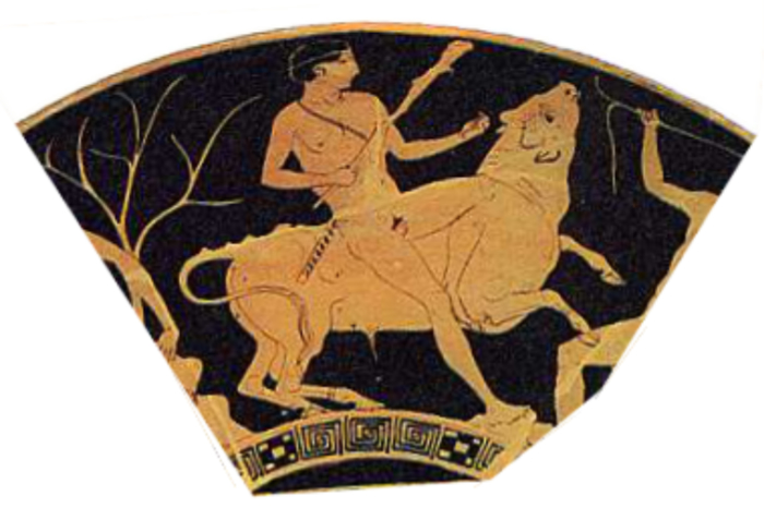 Capturing Bull of Marathon, Red Figure